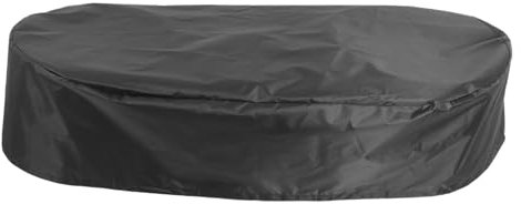 Tank Pool Abdeckung Oval 150 aus Oxfordstoff Schwarz für Outdoor