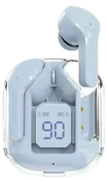 On-Ear Headset T2 TWS Headphones Power Earphones Digital Display Headset Stereo Sound Bluetooth-compatible 5.3 For Xiaomies Bluetooth Headset(Blue)