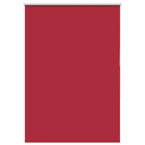vidaXL Verdunkelungsrollo Rot 95x150 cm Stoffbreite 90,7 cm Polyester, Rollo, Klemmfix, Thermorollo, Verdunklungsrollo, Klemmrollo, Fensterrollo