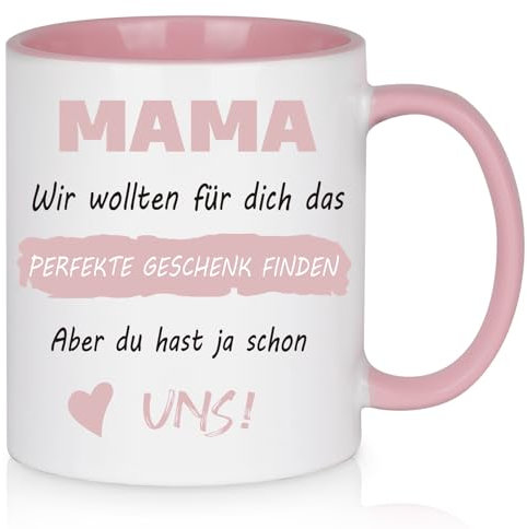 Diztoud Tazza per la festa della mamma, regalo per la mamma di figlia, figlio, regalo per la festa della mamma, regalo per la mamma, regalo di compleanno, regalo di Natale, 325 ml