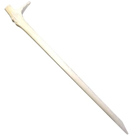 Masgard® Öko Erdanker Bodenanker [handgefertigt aus Holz] 18 cm / 100 Stück | Erdnagel | Erdhaken | Erdanker Unkrautvlies Befestigung | Vliesnägel | Bodenheringe | Bodenhaken Garten | Vlies Anker