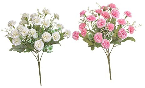 TOPBATHY 2stücke Künstlicher Blumenstrauß Aus Kunstblumen Simulation Nelkenblumen Für Blumendekor Desktop-dekor Tischdekoration Für Zuhause Und Büro