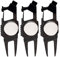3pcs 7-in-1 Golf Turf Repair Tool, Divot Repair Tool with Magnetic Ball Marker Bottle Opener Groove Cleaner Club Holder & Putter Alignment Pitch Mark Golf Accessories for Men Women Golfers