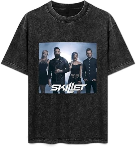 Skillet Band Mens T-Shirt Unisex Graphic Black Tee Shirt S