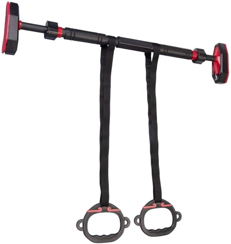 PEARL Sports Klimmzugstange inkl. 2 Griffenfür Türrahmen, Lock-Funktion, bis 300 kg