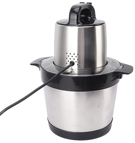 Hachoir à viande électrique 1800 W 8 L en acier inoxydable pour légumes, viande, céréales, noix