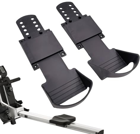 Rudergerätpedale, Pedale für Rudergeräte, liefern Ersatzteile – rutschfeste ABS-Pedale ca. 31x10?cm mit hoher Kompatibilität & einfachem Austausch – ideal als Ersatz für Diverse Rudergeräte