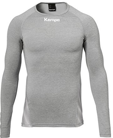 Kempa Herren Attitude Longsleeve, Dark grau Melange, S