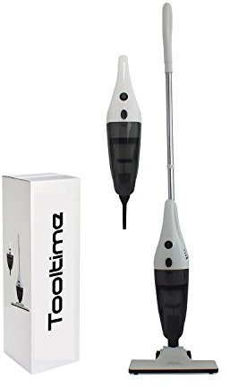 Tooltime 600W White 2-in-1 Upright and Hand Held Stick Vacuum Cleaner with HEPA Filter