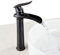 Rubinetto Miscelatore da Bagno Lavabo, Beccuccio a Cascata, Nero(Alto)