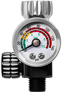 BenBow Druckminderer mit Manometer PK10 9.6 Bar optimalen Luftdruck HVLP Kompatibel