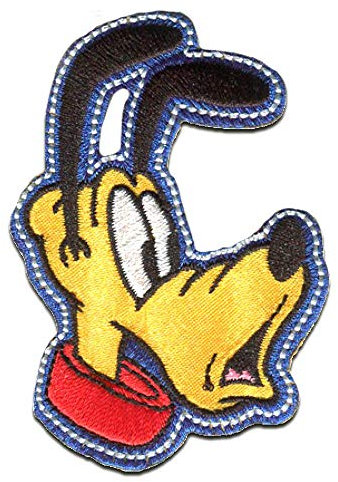 Disney Pluto Aufnäher zum Aufbügeln, 7 x 5 cm