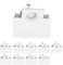 ledscom.de 10 pièces LED Spot encastré en plâtre GIEDI DIY, ampoule GU10 630lm blanc chaud incluse