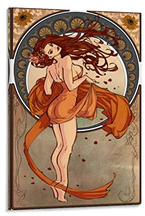 xiaochouyu Vintage Prints & Publications – Art Nouveau Werbung Vintage Poster Dekorative Malerei Leinwand Wand Kunst Wohnzimmer Poster Schlafzimmer Gemälde 30 x 45 cm
