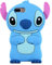 Qerrassa Blue Stit Classic Silicone Case for iPhone 6 Plus/6S Plus/7 Plus/8 Plus, Cute Animal Cartoon Cover Kids Girls Fun Soft Cases Cool Funny Design Fashion Kawaii Case for iPhone 6/6S/7/8 Plus