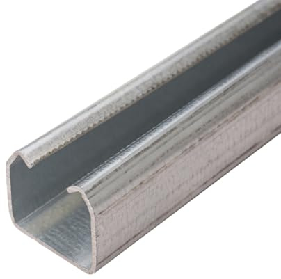 LYSEL® Vorhangschiene Laufschiene Schiebetürbeschlag verzinkt 35x30 mm Länge 2m Schiebetor Schiebetür Hallentor
