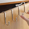 2 ganchos dobles para colgar sobre la puerta, para toalla, abrigo, chaqueta, batas, bolso, gancho para puerta, puerta de cristal, para entrada, baño, armario, puerta de ducha
