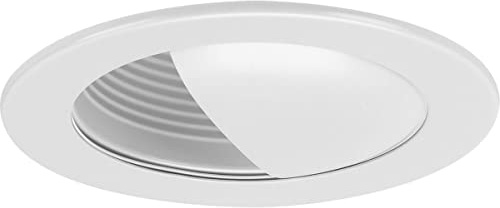Progress Lighting P804004-028 4 Recessed Wall Washer Trim for 4 Housing Satin White (P804N Series)