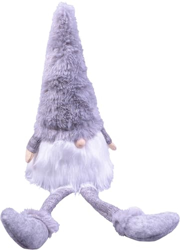 St Helens Home and Garden Long Legged Christmas Gonk - Grey