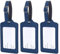 RosewineC 3 Stück Kofferanhänger mit Adressschild Name E-Mail Telefonnummer, Gepäckanhänger Koffer Taschenanhänger, Leder Namenschild für Geschäftsreise, Paare Hochzeit Reisegeschenk Abschlussgeschenk