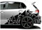Finest Folia XXL Autoaufkleber Dreiecke 2er Set je 60x200cm geometrisches Design Auto Seite Motorrad Bus Sticker Kfz Zubehör Camouflage Tuning Dekor KX075 (Schwarz)
