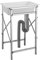 Évier de Jardin Intérieur Extérieur avec Inox Support Evier Plastique 1 Bac Évier Autoportant avec Tuyau De Vidange Evier Jardin Cuve Simple pour Camping, Garage, Jardin (505 * 345 * 740mm)