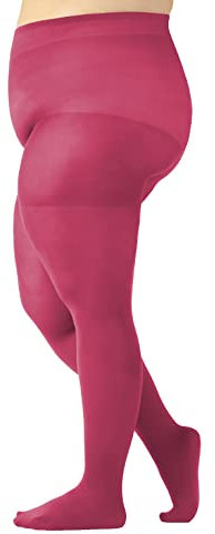CALZITALY Curvy Medias Opacas, Panty Tallas Grandes, Curvy, 60 DEN, L, XL, 2XL, 3XL, 4XL, Calcetería Italiana, (XXL, Cerice Pink)