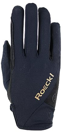 Roeckl Sports Reithandschuh MARENO, Freizeit Sommer Handschuh, Schwarz 8.5