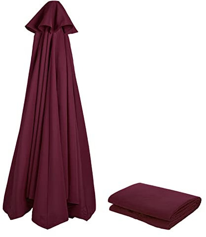 Sonnenschirm Ersatzbezug 3m/270cm/2m/230cm/250cm 8/6 Streben Anthrazit/Blau/Grau/Rot/Beige, Stoff UV Schutz 80 Windfest Stabil für Strand, Terrasse, Garten - Ersatzteile