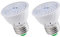 TsoLay 2 x E27 80 Pflanzenwachstumslampe, LED-Vollspektrum-Wachstumsbirnen, Sämling-Blumen-Phyto-Lampe für Hydrokultur-Pflanzen im Innenbereich