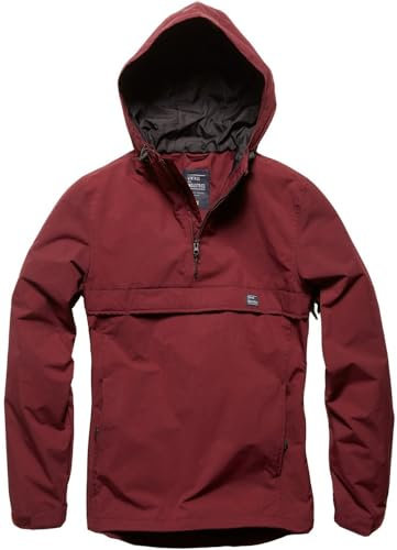 Vintage Industries Windbreaker Übergangsjacke Shooter Anorak Burgundy-L