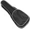 Musiin Ukulelen-Tasche, 53,3 cm, Rucksackgurte, Gigbag, Aufbewahrung für Reisen, Performance, Konzert, Show, Schwarz mit weißem Rand
