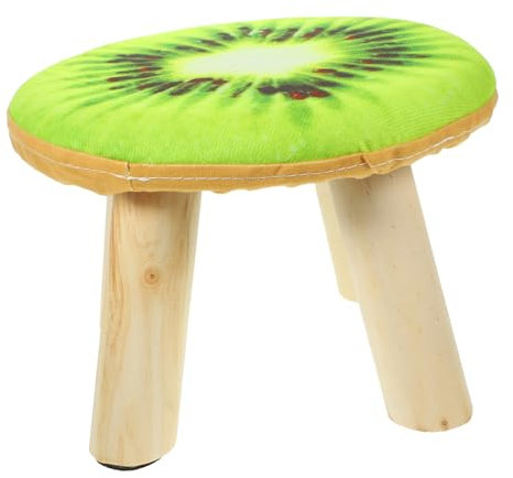 MAGICLULU Fußhocker aus Holz Badezimmerhocker für Kinder vierbeiniger Hocker Melken niedriger Hocker Holzstuhl Kaffetisch Sofahocker Fußbank Kleiner Hocker Kleinkind Trainingsbank Schwamm