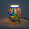 ROCKING GIFTS Kleine Tischlampe Bunte Kristalle für ein warmes und entspannendes Licht, einzigartiges Design, Meditations- und Yoga-Umgebung für Wohnzimmer oder Schlafzimmer, 13 cm