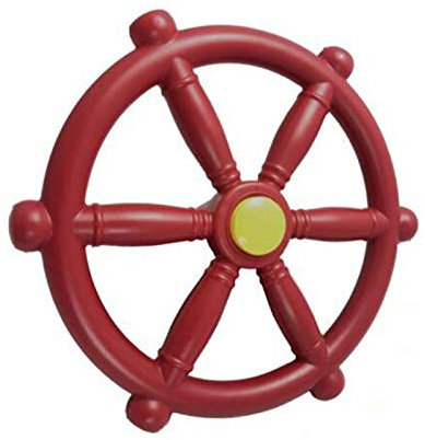 Steuerrad Spielturm - Piraten Steuerrad Aus Wetterfestem Kunststoff | Spielturm Zubehör | Spielhaus Im Freien Piratenlenkrad | Schaukel Lenkrad Spielset Zubehör