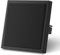MVAVA Lichtschalter Unterputz, Standard Lichtschalter 1 Fach 2 Wege, Kunststoffe Wandschalter 80mm x 80mm, Schwarz