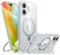 TORRAS 360° Spin Magnetic Stand for iPhone 16 Case, Compatible with Magsafe,12FT Military Shockproof, Slim Protective for iPhone 16 Case, Build in Invisible Kickstand, Diamond Clear
