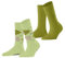 Burlington Damen Socken Everyday Mix Multipack W So Baumwolle gemustert 2 Paar, Grün Lemon 7498, 36-41