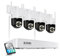 ZOSI 5MP WiFi 6 Überwachungskamera Aussen Set, 8CH NVR mit 1TB HDD, 4X 360° WLAN Kamera mit Personen- und Fahrzeugerkennung, Farb-Nachtsicht, C296B