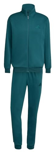 adidas Herren SPORTSWEAR BASIC 3 STRIPES FLEECE TRACKSUIT, Aurora Ivy, L