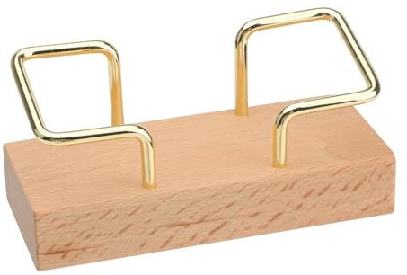 UOCAI Porta biglietti da visita in legno di noce, porta biglietti da visita, porta biglietti da visita, porta biglietti da visita, porta biglietti da visita per ufficio, negozio, stand espositivo