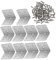 OKUMEYR 12St Eckcode aus Edelstahl Ecke Eckregalstrebe rechtwinklige Flickplattenverbinder Eckregale Eckwinkel Eckregalhalterung Eckbeschlag Eckregalträger Rostfreier Stahl Silver