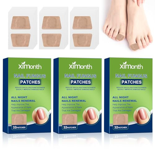 96 Stück Nagelpflaster für Zehennagel Reparatur - Verfärbte und Beschädigte Nägel Stärkend - Nagelpilz Behandlung