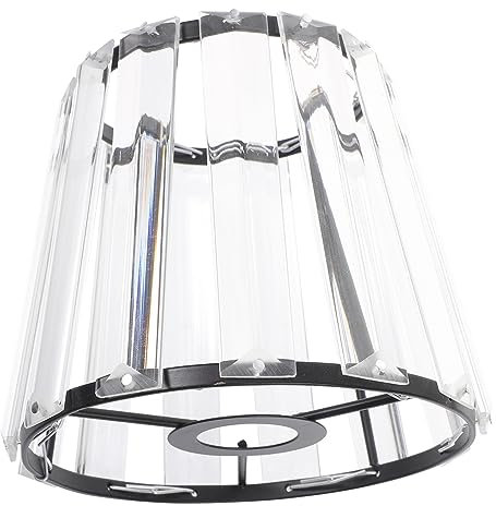 FOYTOKI Transparenter Lampenschirm E14 Moderner Tischlampenschirm Für Wohnraum Wandlampe Und Kronleuchter Hochdurchlässiger Lampenschirm Für Stilvolle Beleuchtung