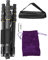 ZOMEI Q666C Carbon Fiber Portable Travel Monopod Ball Head Tripod DSLR Digital Camera Black