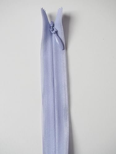 EliteKoopers 8/20cm Concealed, Invisible Zip Nylon Closed End Zipper for Sewing Dress, Skirts, Tops and Crafts (Light Lilac)