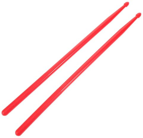 QUMIIRITY Nylon Drumsticks Für Schlagzeug Leichtgewicht Sticks Rot Mit Robuster Konstruktion Und Einfachem Design Kompatibel Mit Allen Trommeltypen