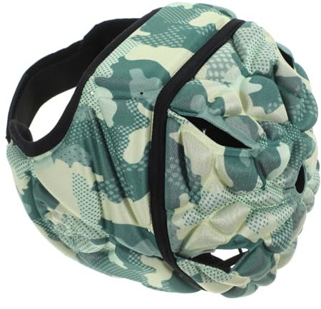 Abaodam Footballhelm Scrum Cap Rugby Helm Aus Eva Schaum Und Polyester Verstellbarer Kopfschutz Mit 3D-Ohrenschutz Atmungsaktiv Für Kinder Jugendliche Und Erwachsene Bei Sportkollisionen