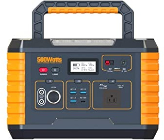 High Capacity Solar Powered Battery Station - Portable Emergency Power Supply for Household Use