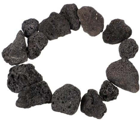 ULDIGI Schwarzer Poröser Lavastein 150g (2 4 cm) für Aquarium Gartengestaltung Pflanzensubstrat Natürliche Vulkansteine für Feuerschalen Vasen und Terrassen